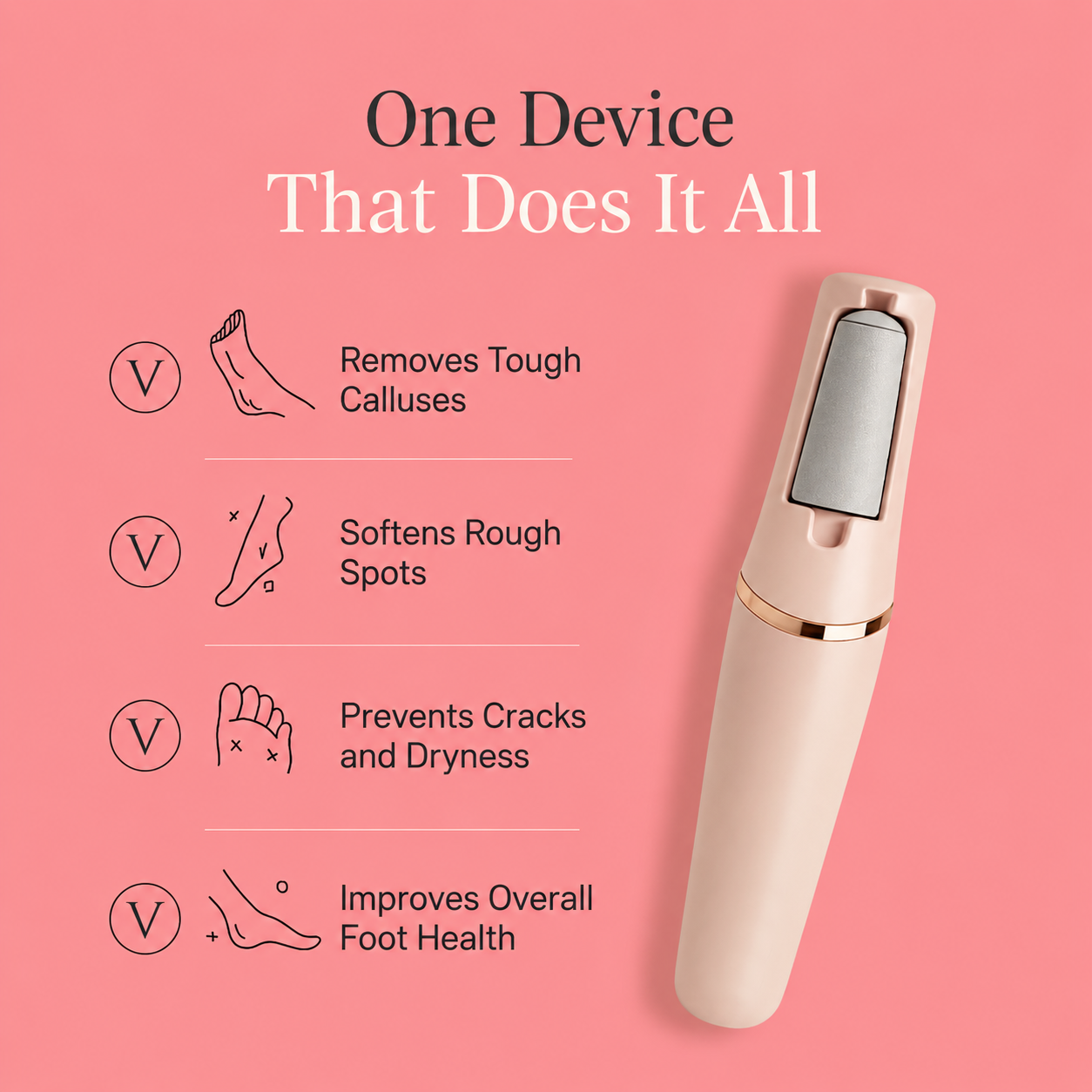🦶Smooth Soft Feet Care Tool🔥Electric Pedicure Foot Callus Remover