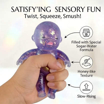 🧸 Squishy Baby Glitter Toy | Slow Rising Stress Relief Fidget