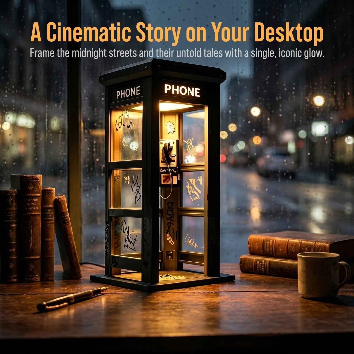 🔥Hot Sale 50% OFF✨Vintage Phone Booth Ambient Lamp🎇