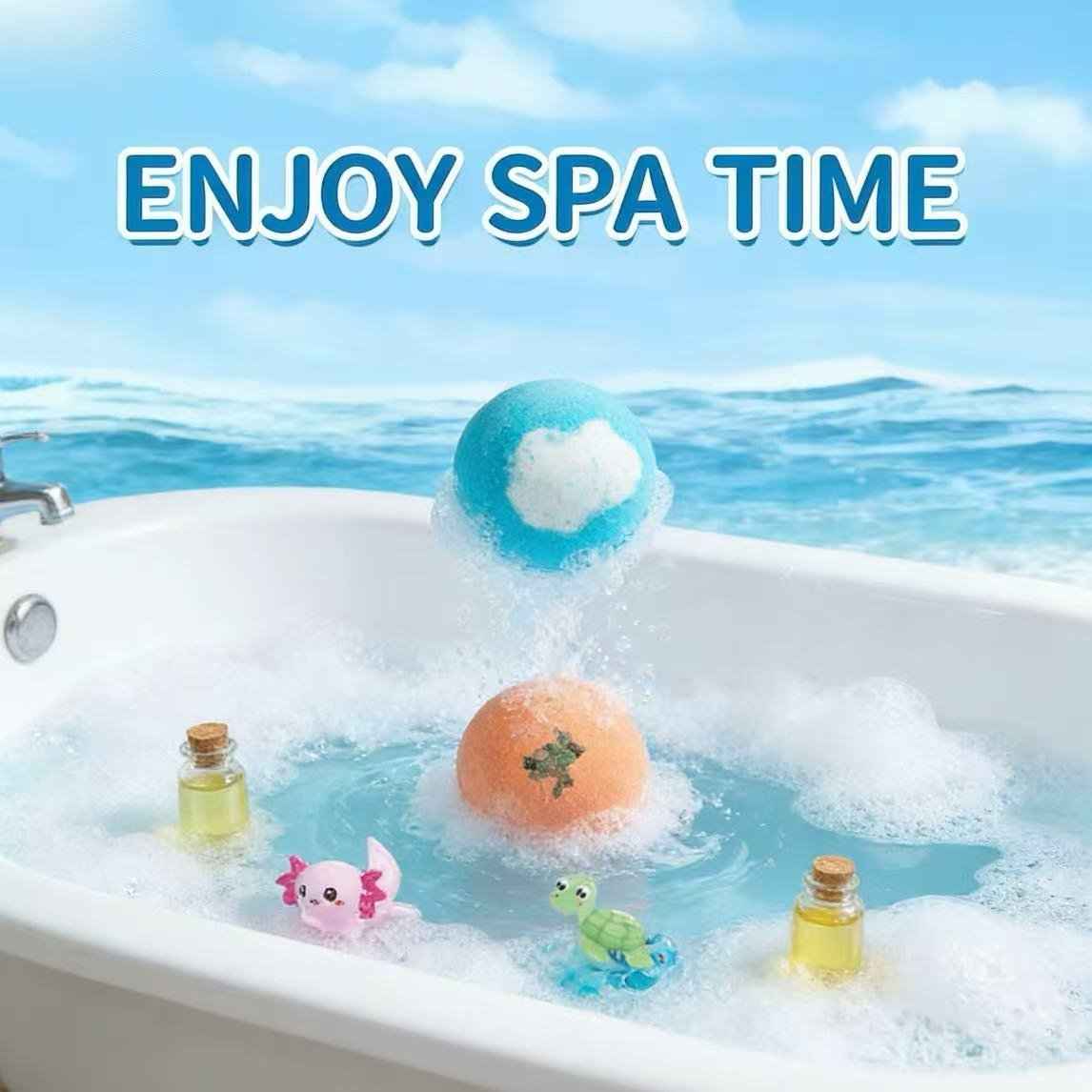 🛁🐣Bath Bombs For Kids – 12 Pack With Surprise Toys Inside, Easter Basket Stuffers