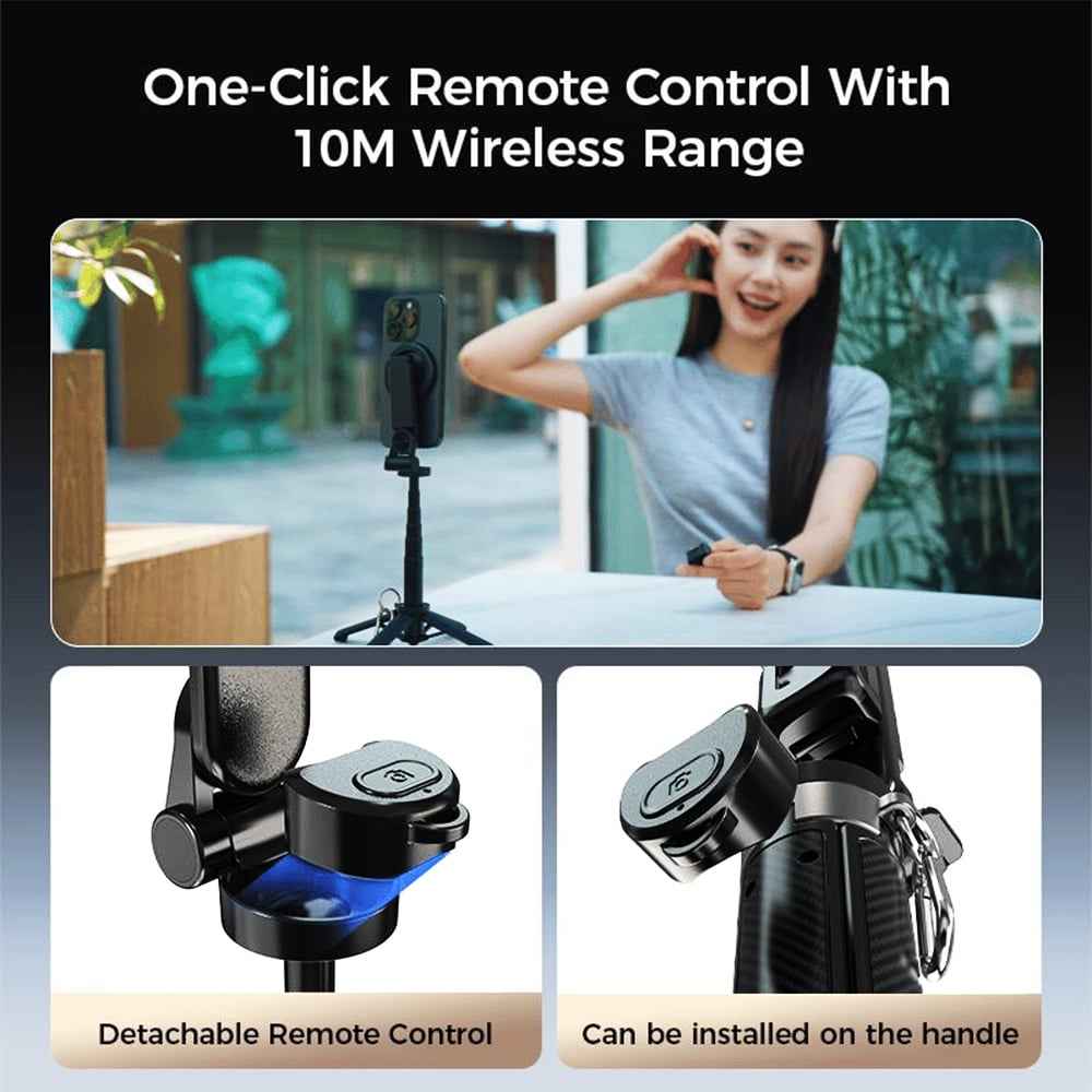 🎁4-in-1 Multifunctional 360° Rotation Magnetic Selfie Stick
