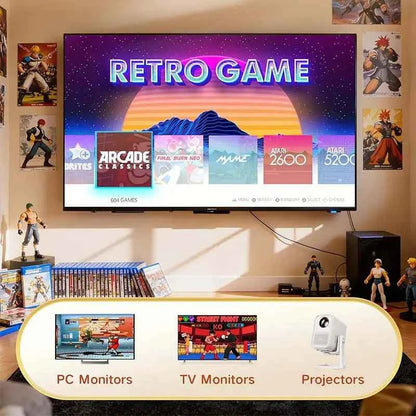 🔥 Retro Game Console | 40,000+ Built-in Games | 19 Emulators | 4K