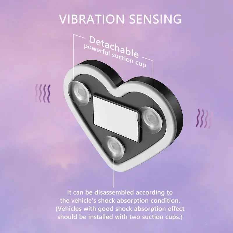 🔥 Solar Powered Wireless LED Heart Shape C-Pillar Neon Light