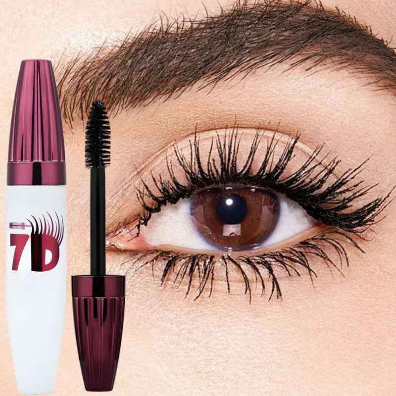 7D Waterproof Curling & Lengthening Mascara, Smudge-Proof Volumizing Mascara