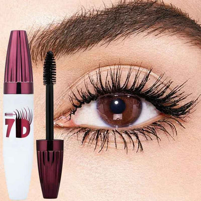 7D Waterproof Curling & Lengthening Mascara, Smudge-Proof Volumizing Mascara