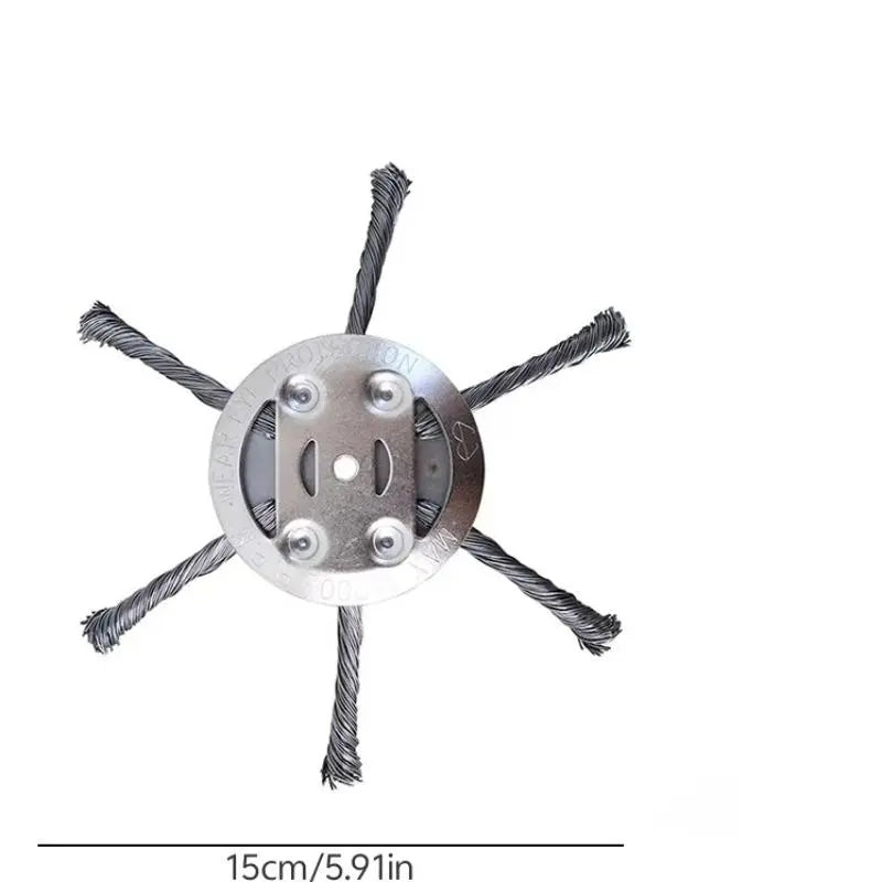 🌿 Steel Wire Grass Trimmer Head | Heavy Duty Lawn Mower Accessory