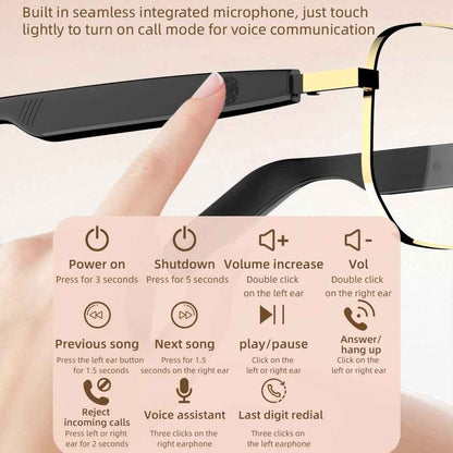 💕Hot sale 49% OFF😎 Smart Bluetooth 5.4 Audio Sunglasses – Open Ear, UV & Blue Light Protection