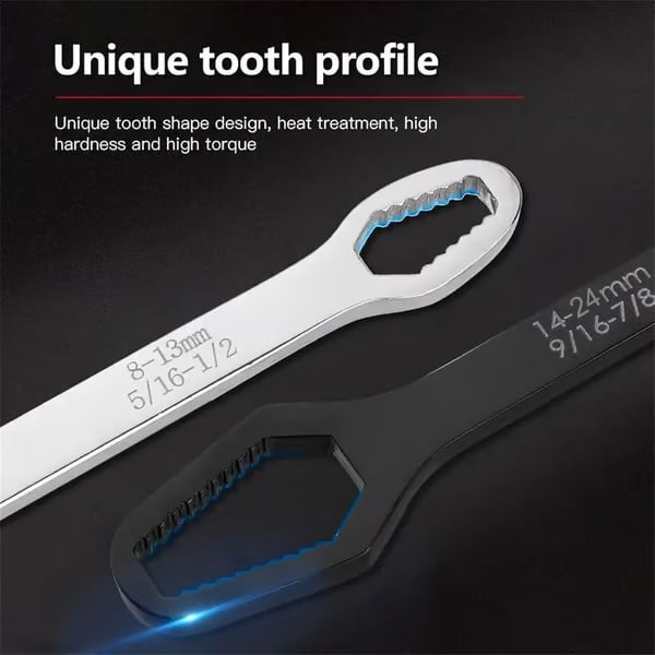 【🤩Buy 1 Get 1 Free】🔧Double-Ended Torx Wrench🛠️, Universal Automotive Torx Wrench 8-24mm Self-Tightening🔧