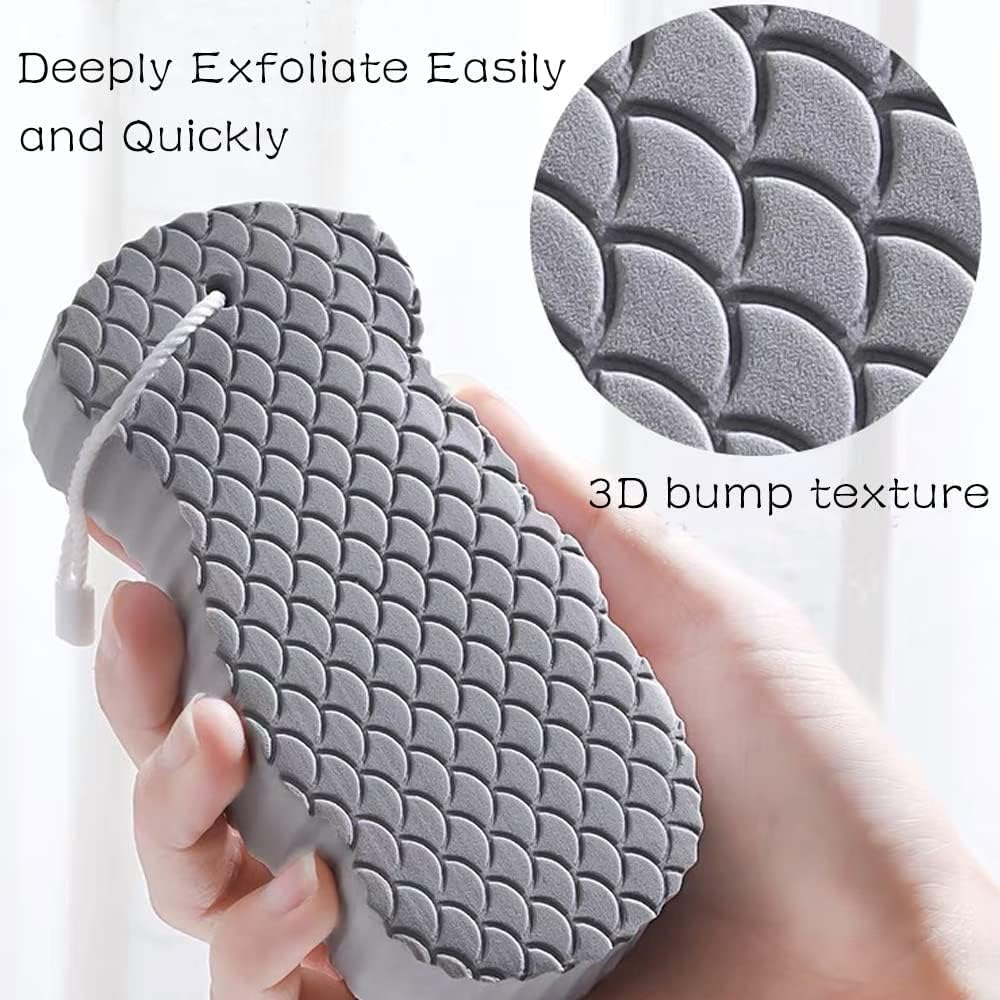 🧽Magic Exfoliating Bath Sponge - Super Soft Exfoliating&Skin Friendly🩵 🧼 Reusable for Adults Children and Pregnant Women