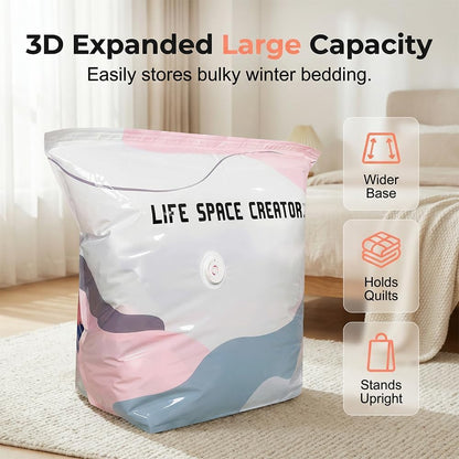 🔥Last Day 50% OFF Sola |🧳 2-PACK No-Pump Vacuum Storage Bags