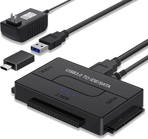 💾 USB 3.0 to SATA IDE Adapter | Universal Hard Drive Reader