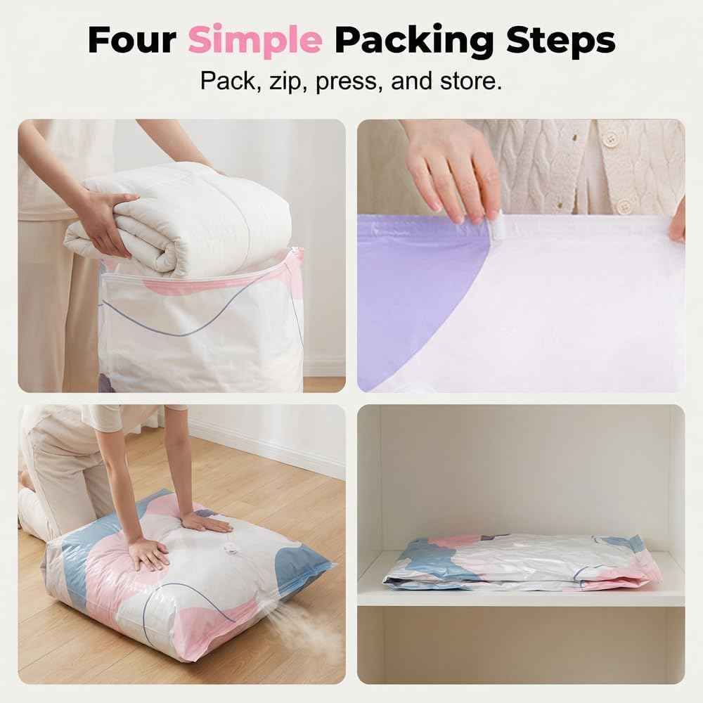 🔥Last Day 50% OFF Sola |🧳 No-Pump Vacuum Storage Bags