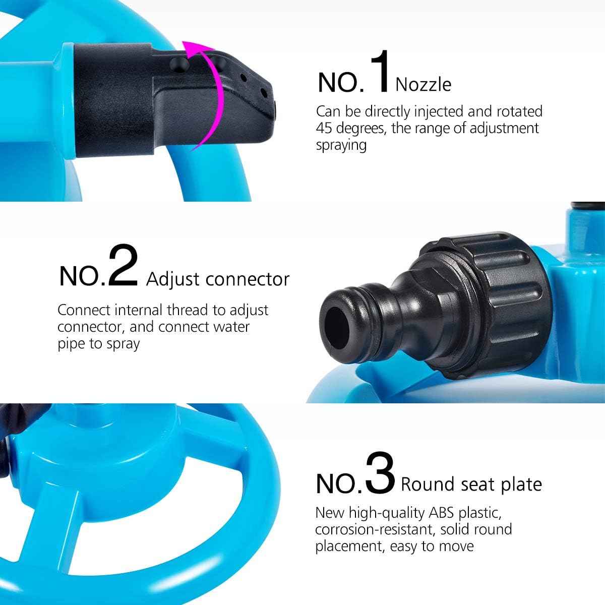 💦 Automatic Lawn Sprinkler | Large Area Garden Irrigation Tool