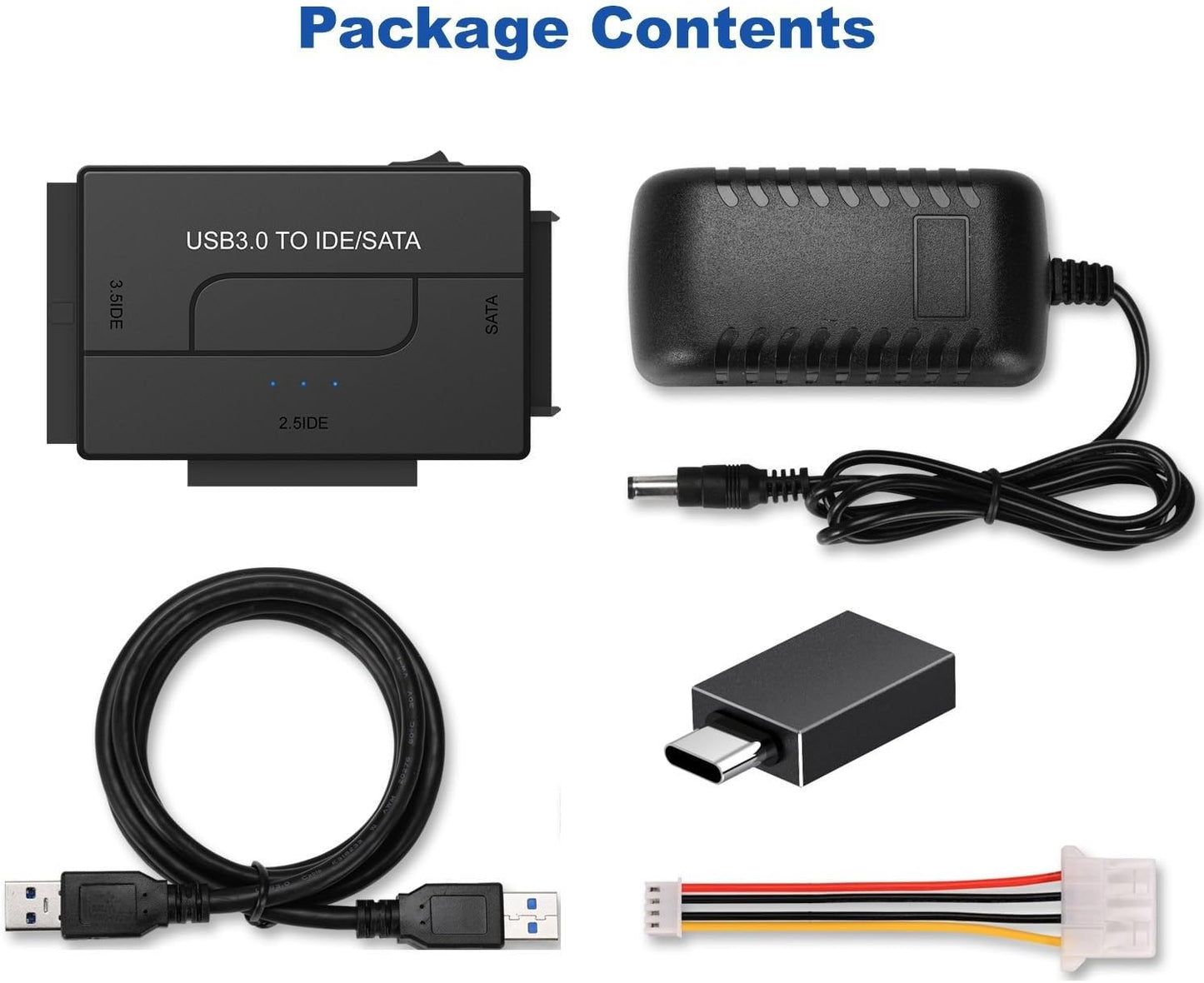 💾 USB 3.0 to SATA IDE Adapter | Universal Hard Drive Reader
