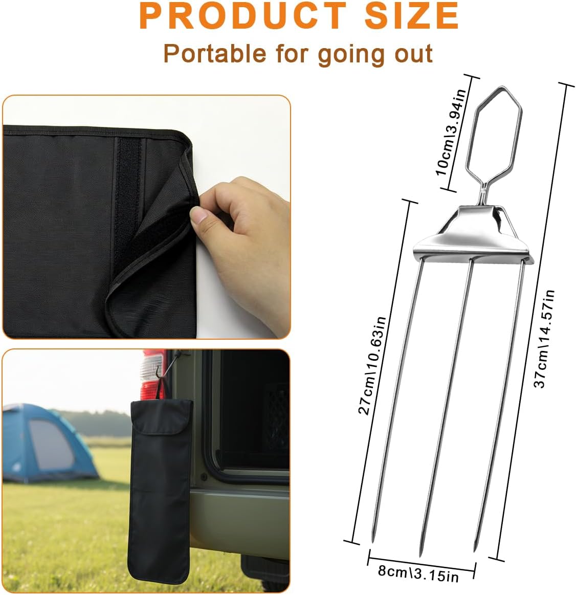 🔥 Reusable Grilling Skewers | BBQ Kabob Set with Storage Bag