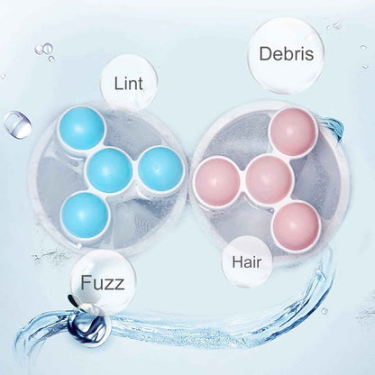 🧺 Hair Filter Bags for Laundry | Floating Lint Catcher 3-Pack