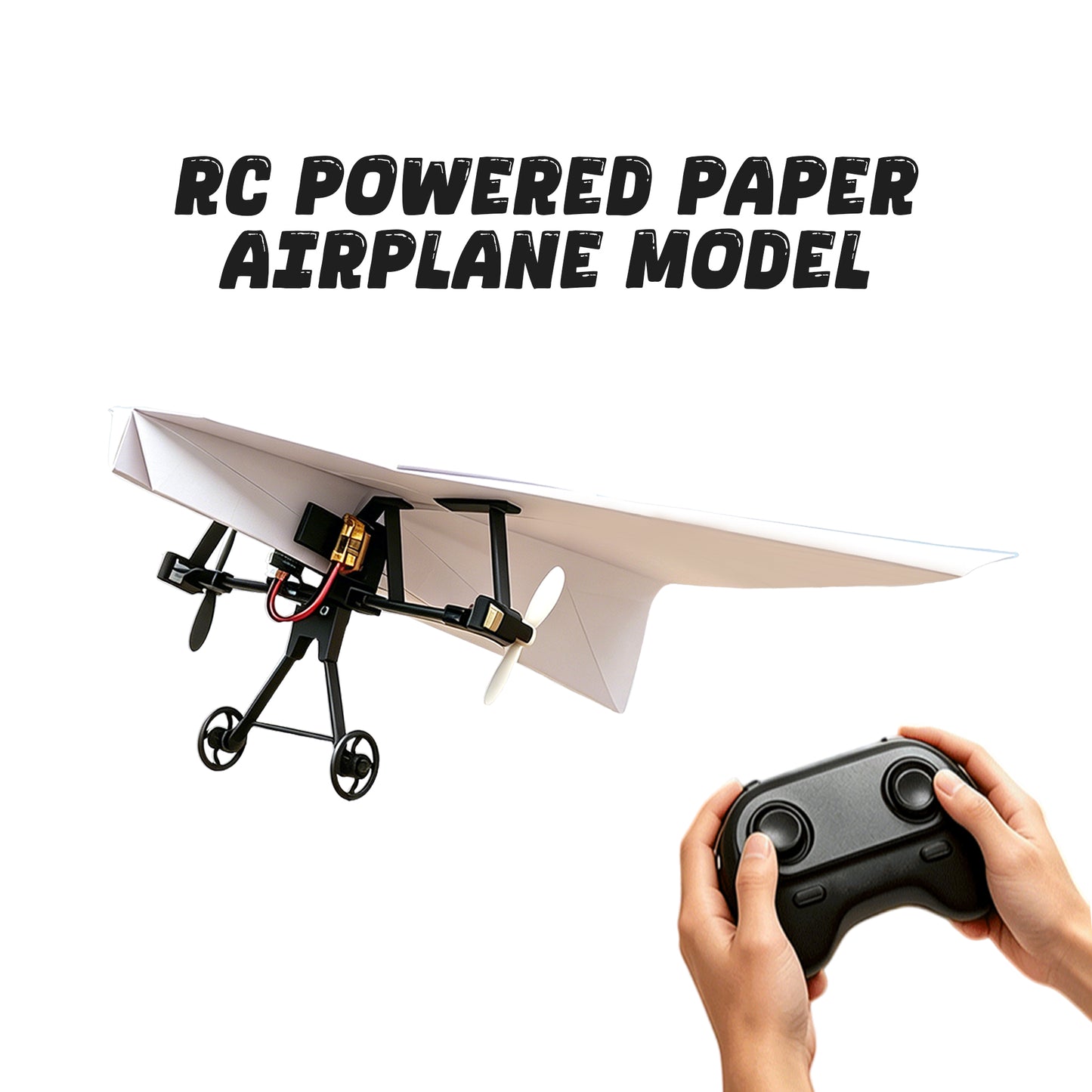 ✈️ Turn Any Paper Airplane Into a Real RC Flyer