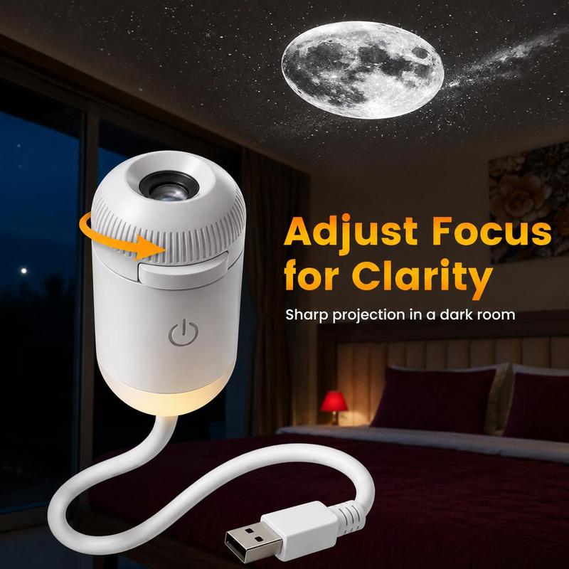 🌌 USB Star Projector Lamp ✨ Magical Galaxy Night Light