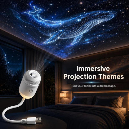 🌌 USB Star Projector Lamp ✨ Magical Galaxy Night Light