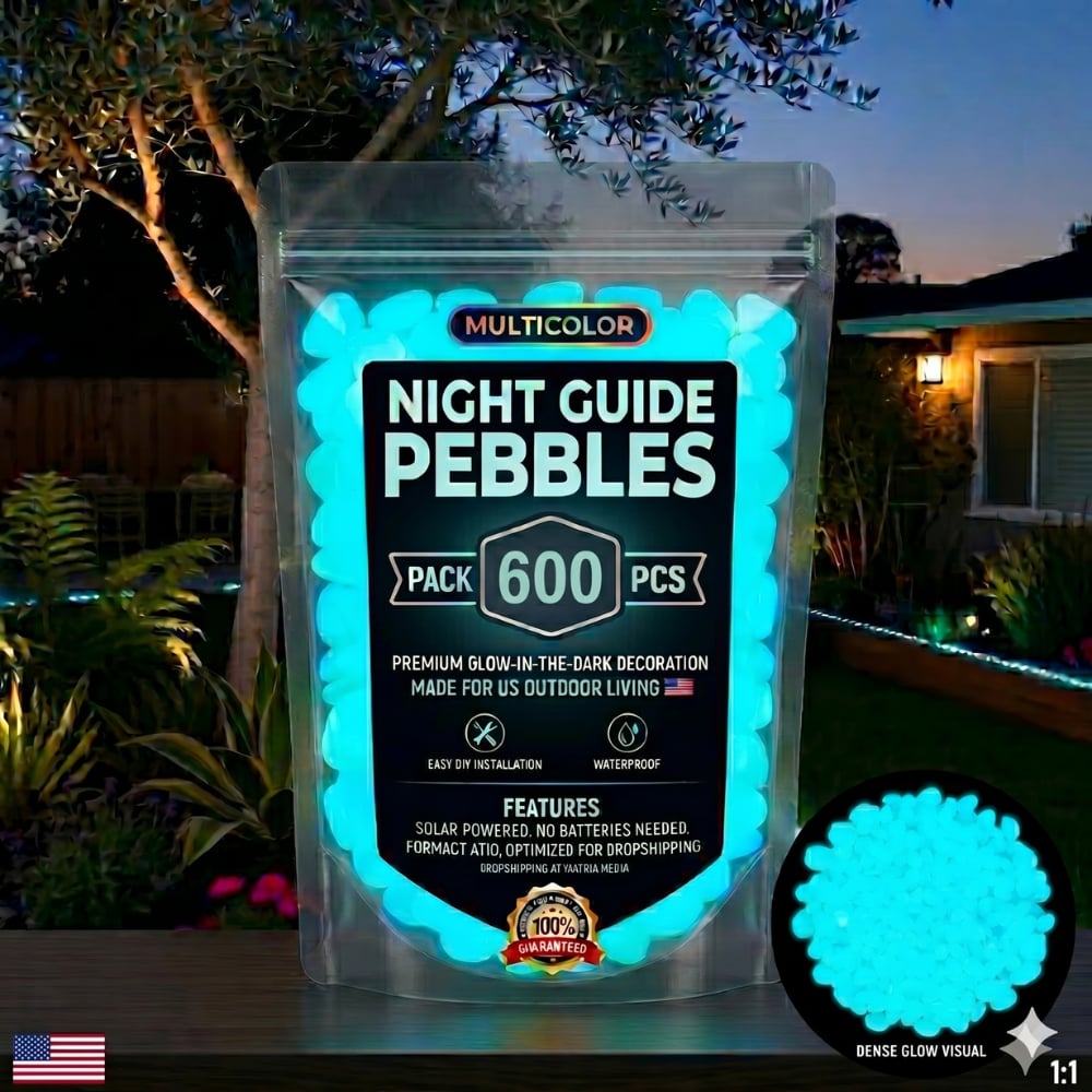 💥LAST DAY SALE 49%OFF💥🌈Colorful Glow-in-the-Dark Garden Stones