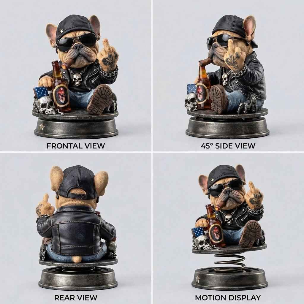 😆 The Grumpy Bobblehead That's Making Drivers Laugh