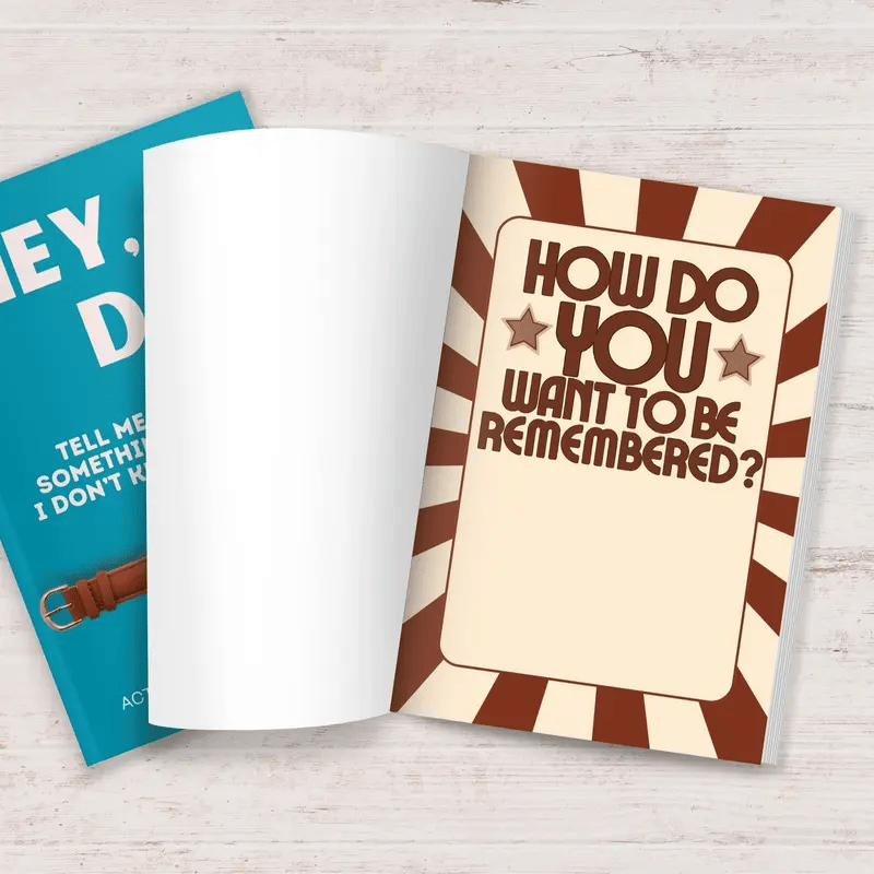 📖❤️Hey, Dad! Tell Me Something I Don't Know Journal—A Keepsake He’ll Cherish Forever