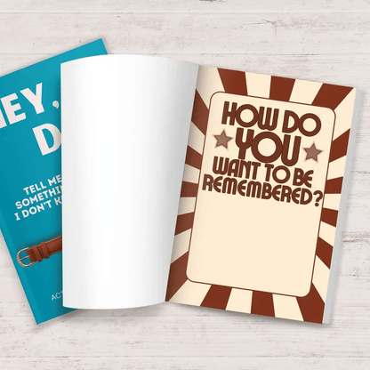 📖❤️Hey, Dad! Tell Me Something I Don't Know Journal—A Keepsake He’ll Cherish Forever
