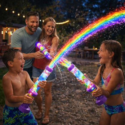 Glowing Rainbow LED Water Blaster | Summer Fun That Pops Like Magic! ✨