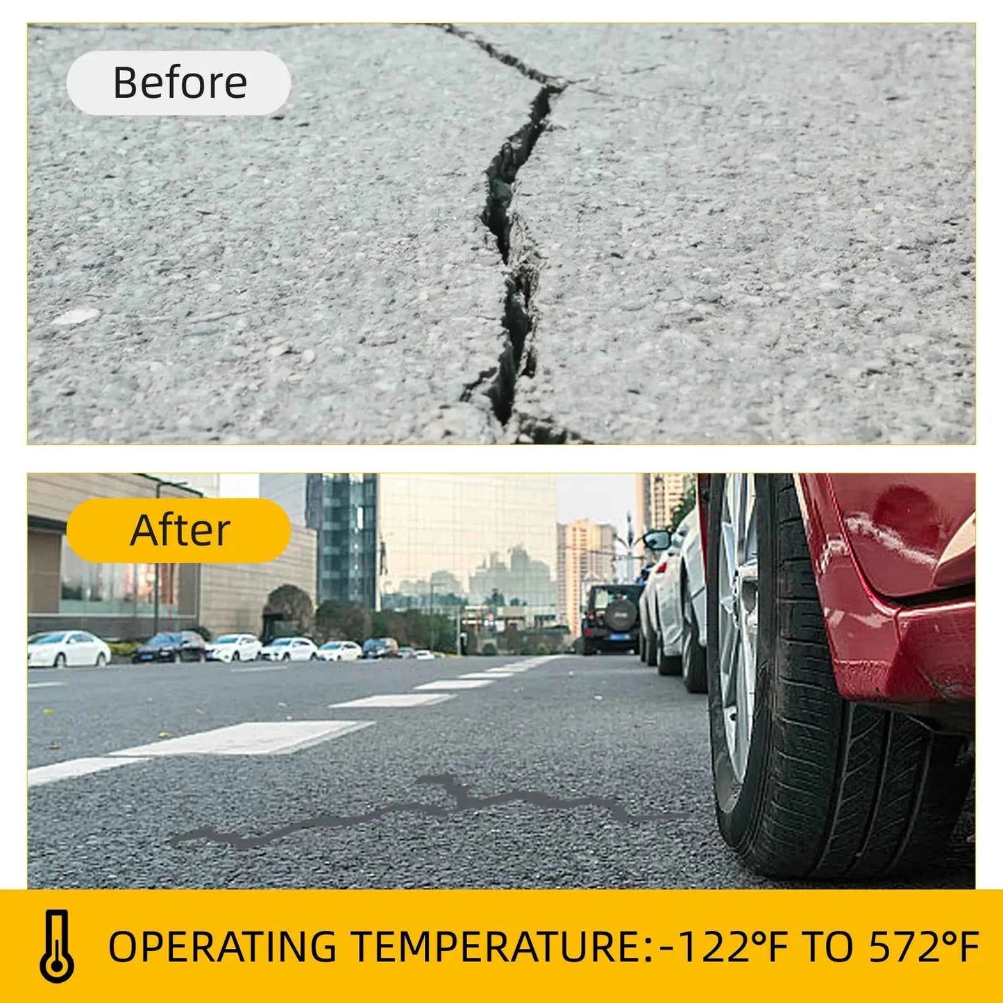 🛠️ Concrete Crack Filler & Sealant | Quick-Dry Waterproof Repair