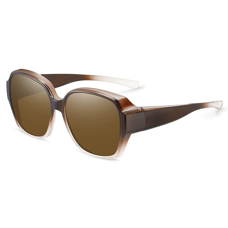 🎉BUY 1 GET 1 FREE 😎 Wraparound Cat-Eye Over Glasses Sunglasses – Full-Cover UV400 Shield Shades for Daylong Comfort 🕶️