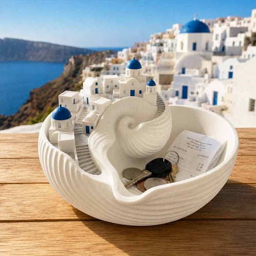 🌊 Bring Santorini Home – 49% OFF Catchall Bowl