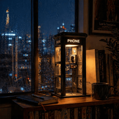 🔥Hot Sale 50% OFF✨Vintage Phone Booth Ambient Lamp🎇