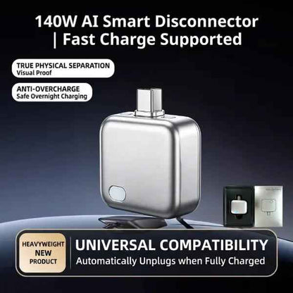 🏆 50K+ SOLD!🔥2026 Fast 140W Charger with AI Smart Auto Power-off
