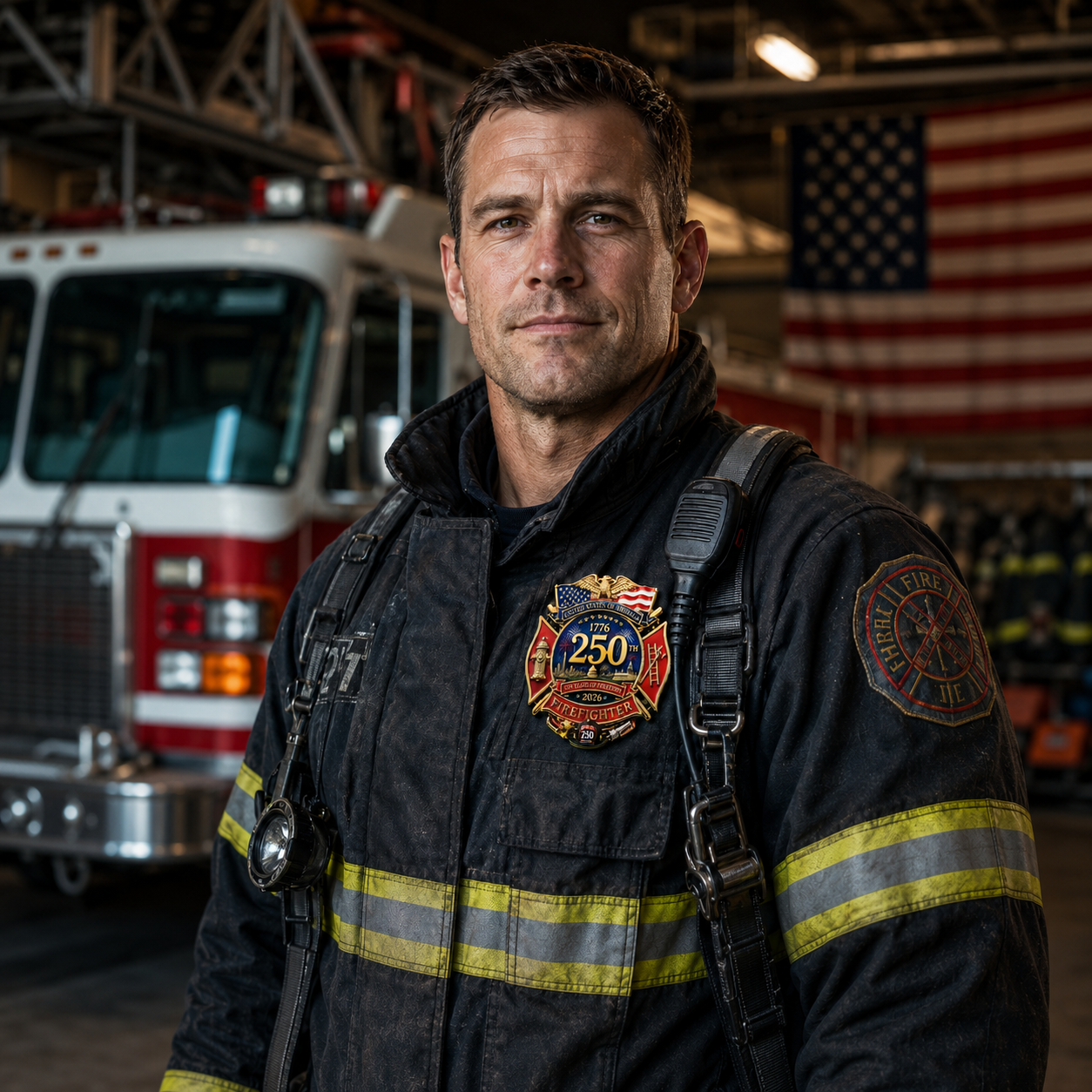 🫡Salute To Our Firefighter👩‍🚒 250th Anniversary Firefighter Badge🎖️