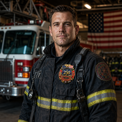 🫡Salute To Our Firefighter👩‍🚒 250th Anniversary Firefighter Badge🎖️