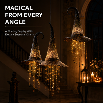Lighted Witch Hat Hanging Chime🧙🏻‍♀️