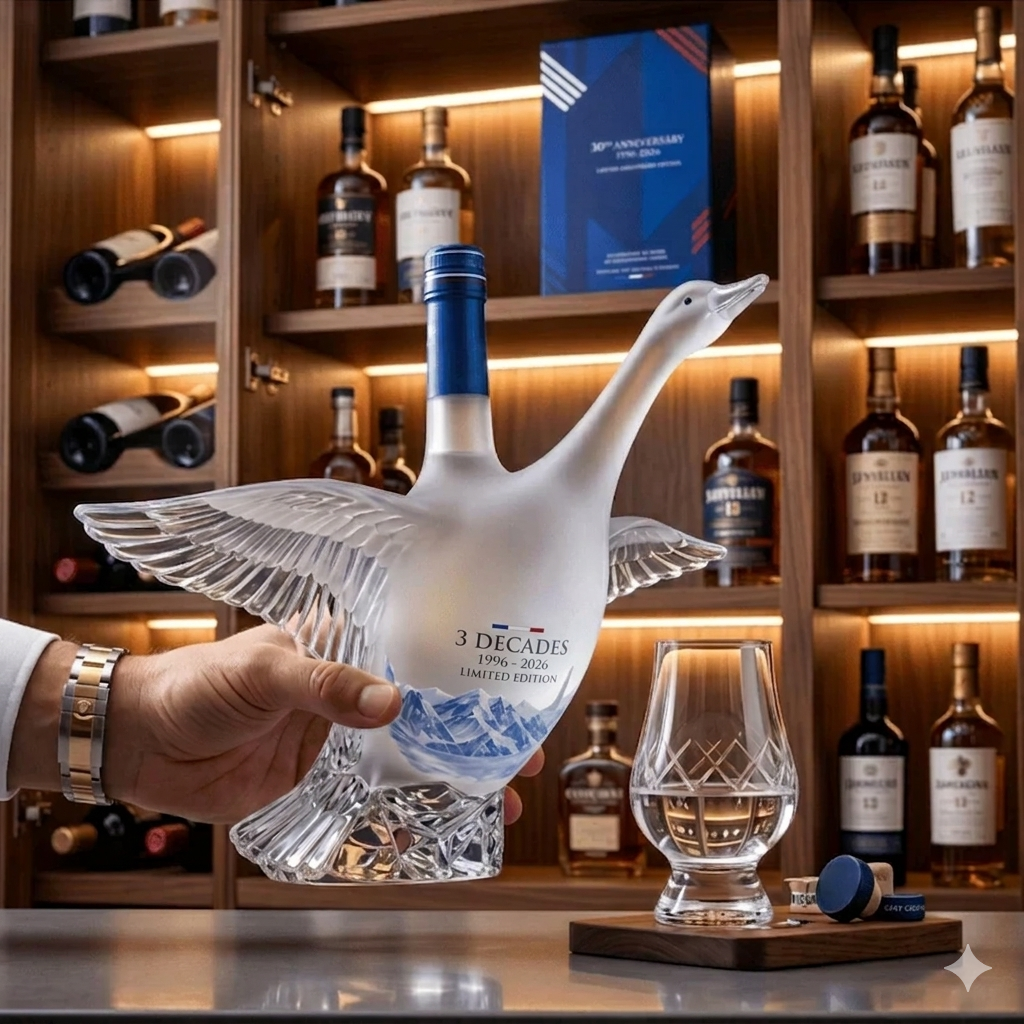 🔥HOT SALE 55% OFF🪿GY Goose 30th Anniversary 3D Sculpted V0dka Bottle