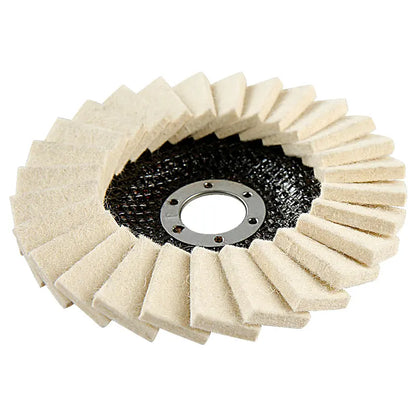 🛠️ 3PCS Polishing Wheels | 5-Inch Wool Grinder Buffing Set