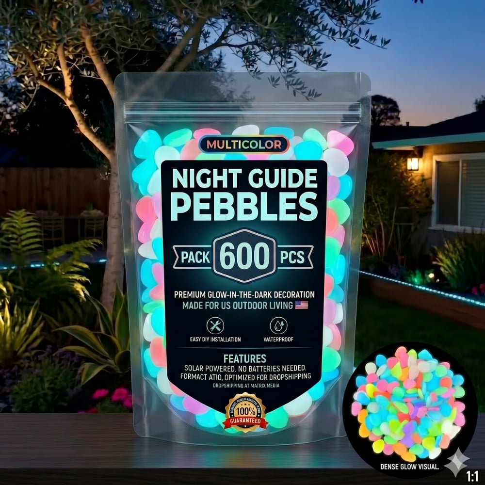 💥LAST DAY SALE 49%OFF💥🌈Colorful Glow-in-the-Dark Garden Stones