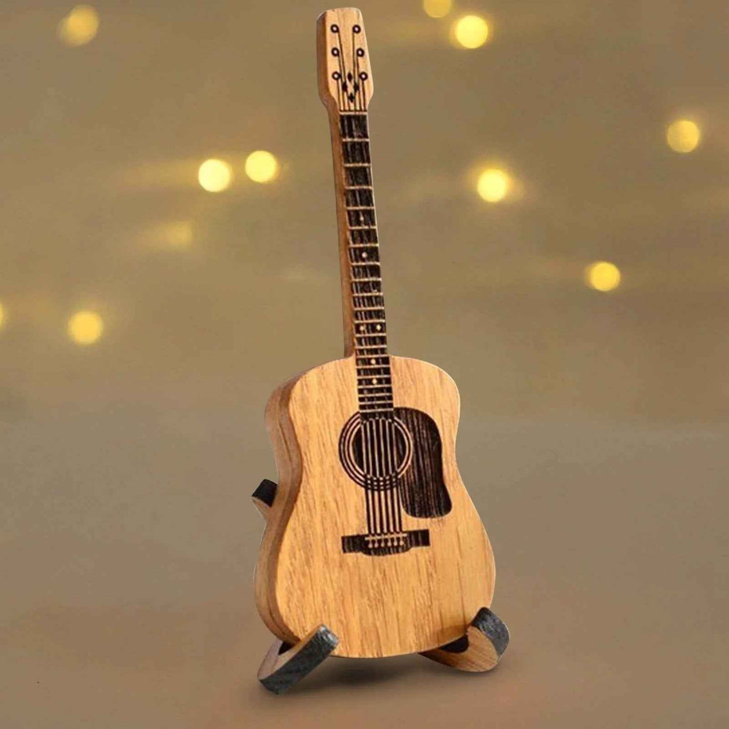 🎁Mini Cute Edition Wooden Guitar Plectrum Case🎸