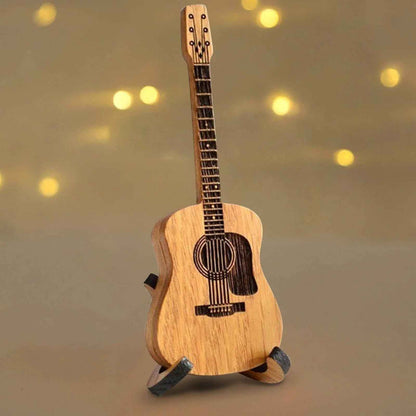 🎁Mini Cute Edition Wooden Guitar Plectrum Case🎸