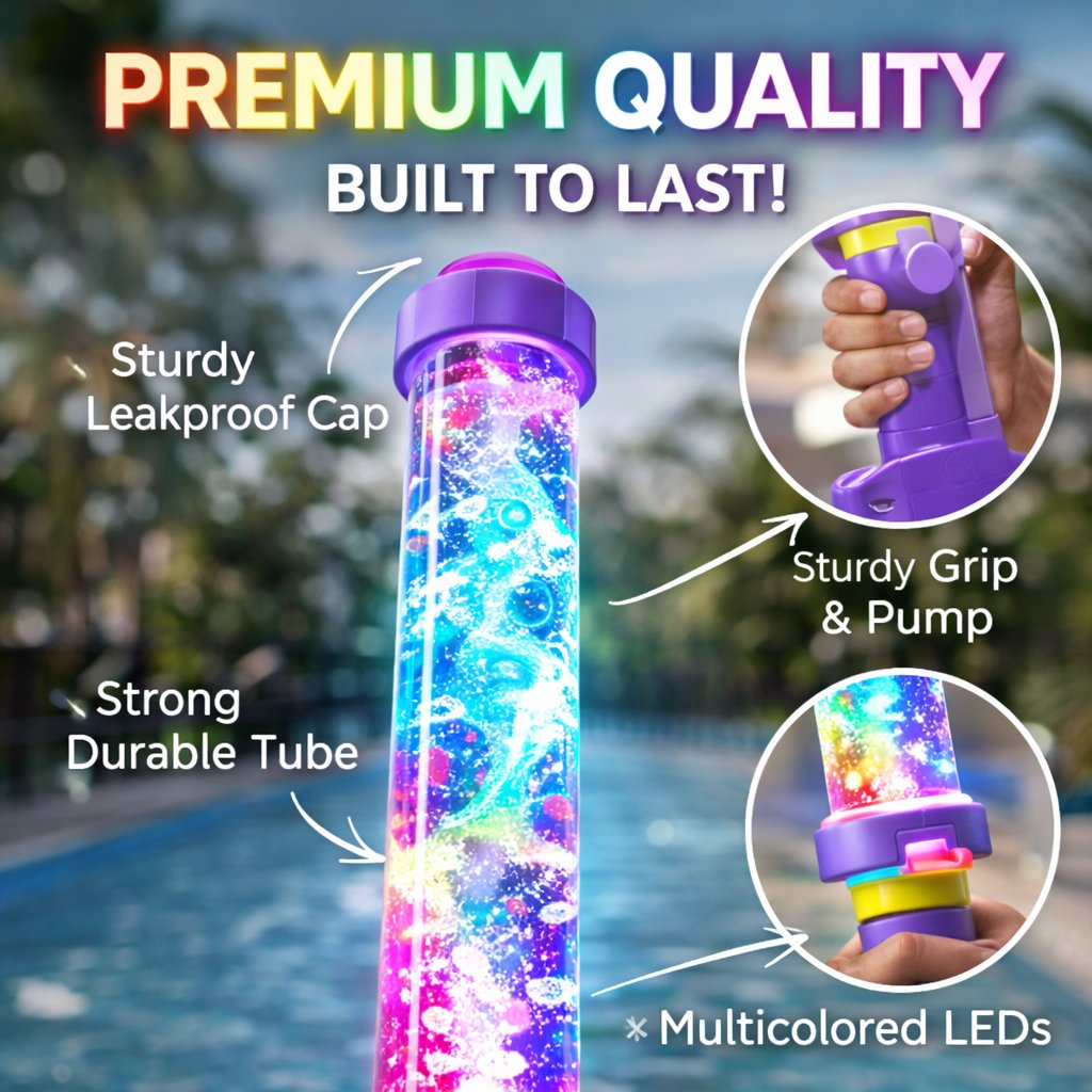 Glowing Rainbow LED Water Blaster | Summer Fun That Pops Like Magic! ✨
