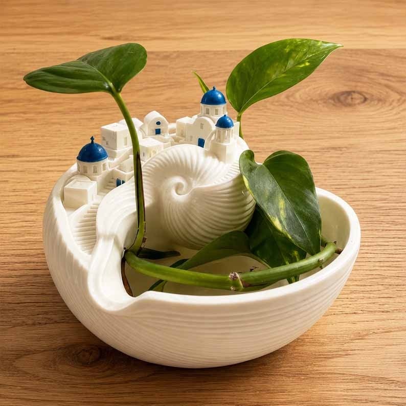 🌊 Bring Santorini Home – 49% OFF Catchall Bowl