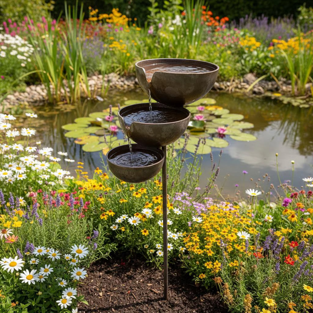 🐦 🔥Today 49% OFF🔥 Rain Catcher Bird Bath | Bring Life Back to Your Garden with Charming Bird-Friendly Decor