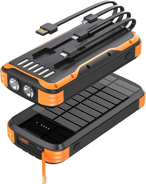 🔥Last Day 60% OFF-Solar Power Bank 40000mAh, Portable Charger PD 20W Fast Charging