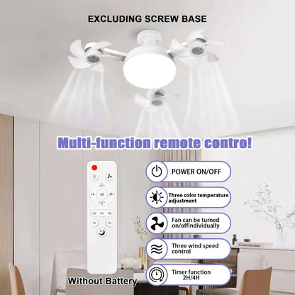 💡 Ceiling Fan Light Bulb | Easy Install 3-Speed Fan Lamp