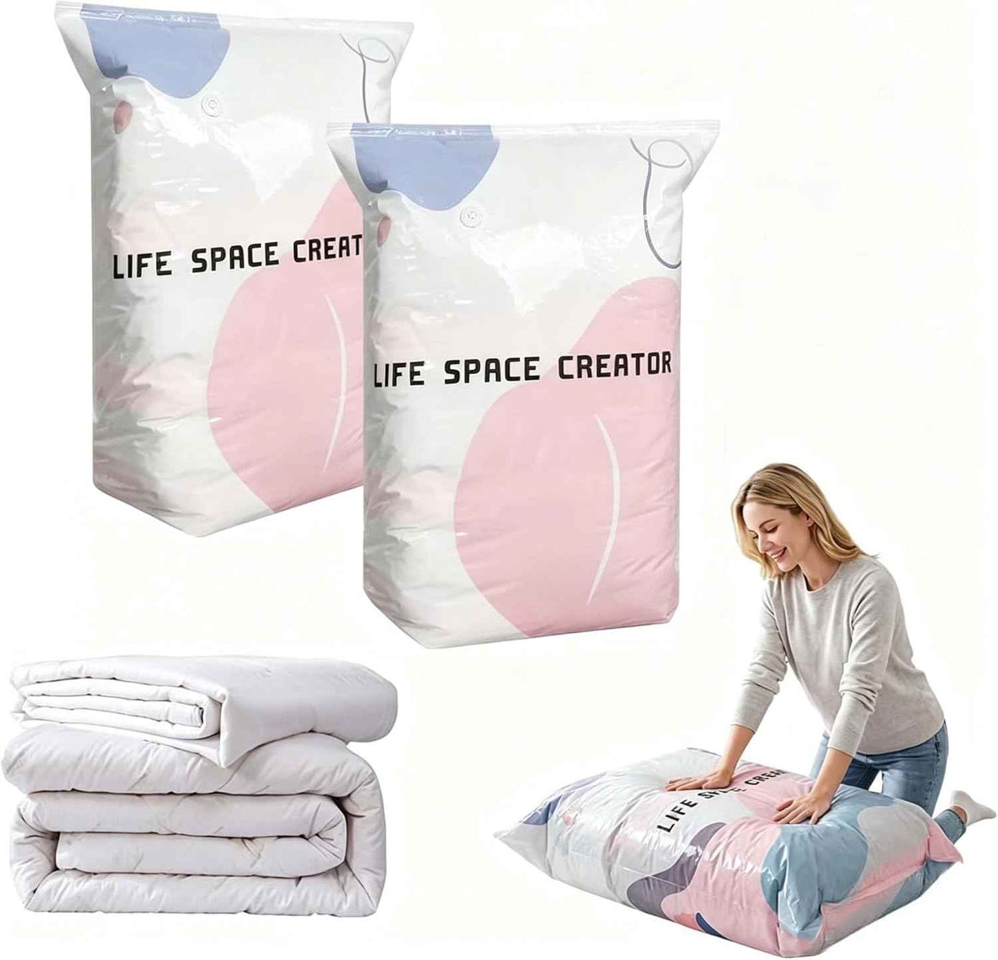 🔥Last Day 50% OFF Sola |🧳 No-Pump Vacuum Storage Bags