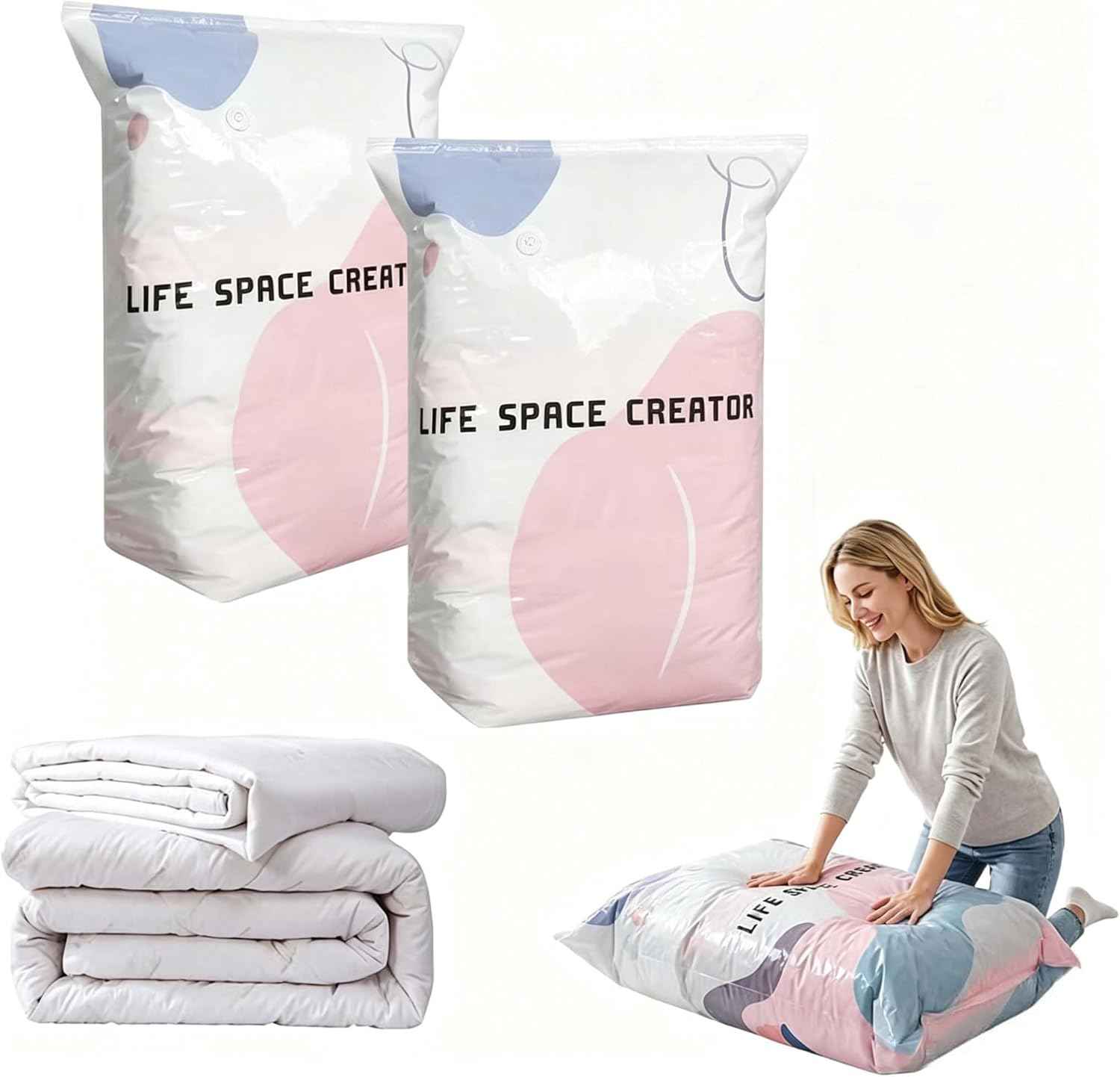 🔥Last Day 50% OFF Sola |🧳 No-Pump Vacuum Storage Bags