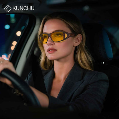 🚗 Night Driving Glasses | Anti-Glare Polarized Fit Over