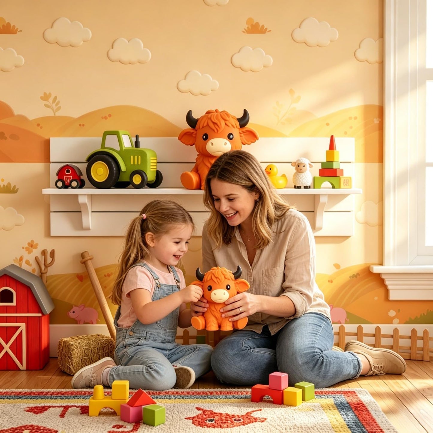 🐮✨ Limited Time 50% OFF🔥 Highland Cow Sensory Toy | Soft Touch, Cute Design & Endless Fun